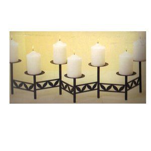 Leaf Candelabra - Oxidized Bronze Finish